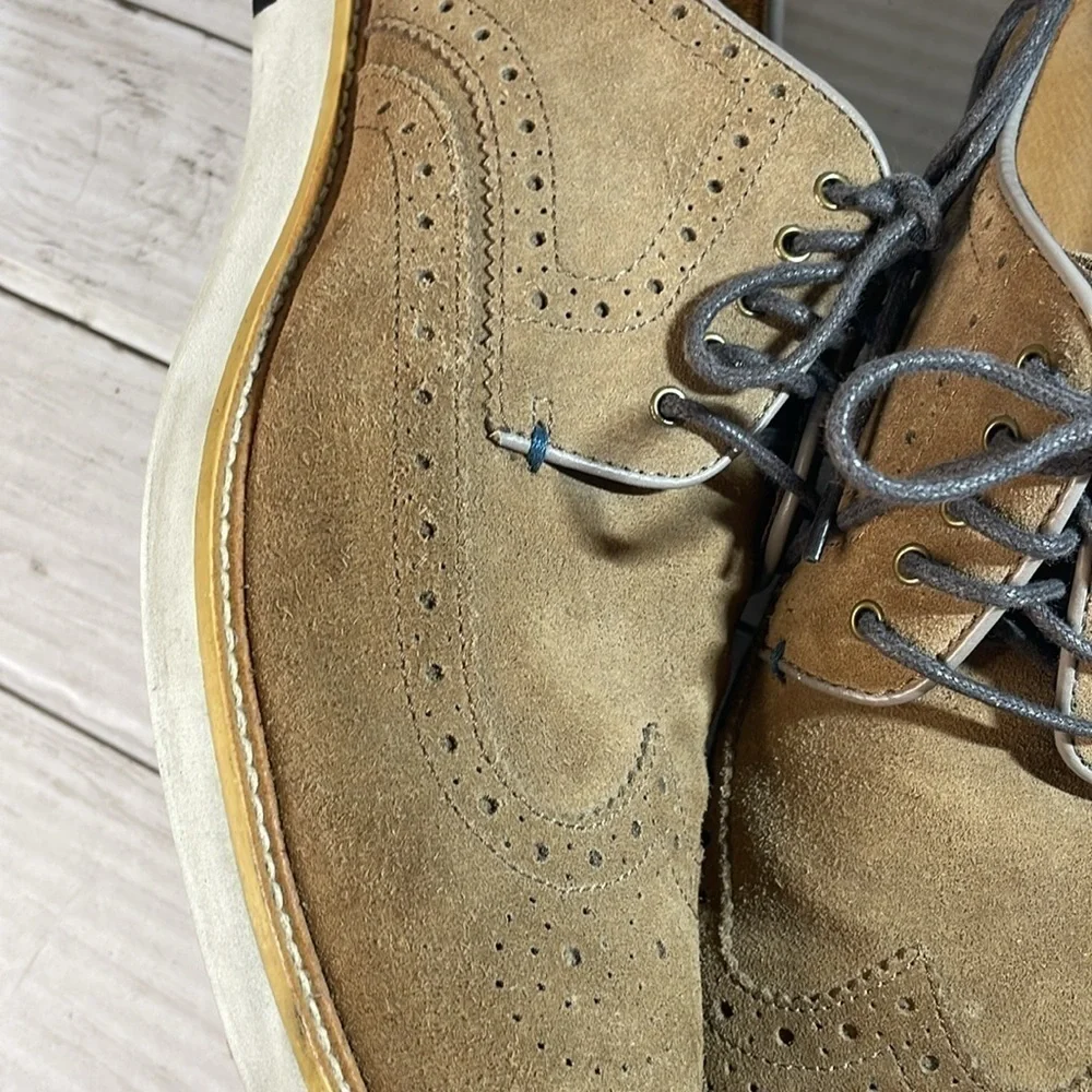 Blake Mckay Brown Carson Suede Wingtip Oxford